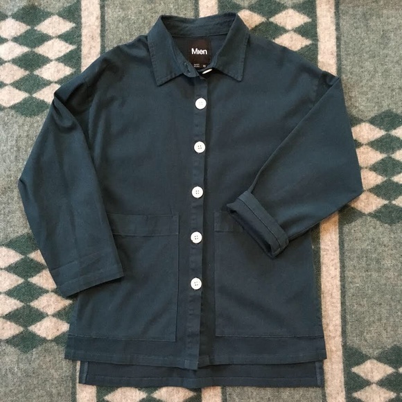 Mien Studios, Painters Button Jacket, rich teal - Picture 3 of 4